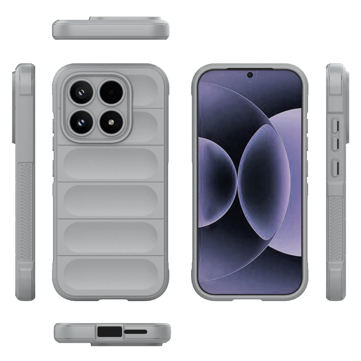 Xiaomi 17 Magic Shield TPU + Flannel Protective Phone Case Cover, Shockproof Scratch Resistant