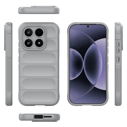 Xiaomi 17 Magic Shield TPU + Flannel Protective Phone Case Cover, Shockproof Scratch Resistant