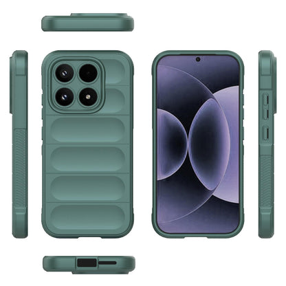 Xiaomi 17 Magic Shield TPU + Flannel Protective Phone Case Cover, Shockproof Scratch Resistant