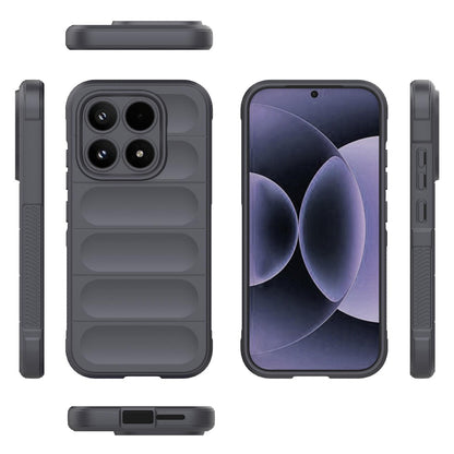 Xiaomi 17 Magic Shield TPU + Flannel Protective Phone Case Cover, Shockproof Scratch Resistant