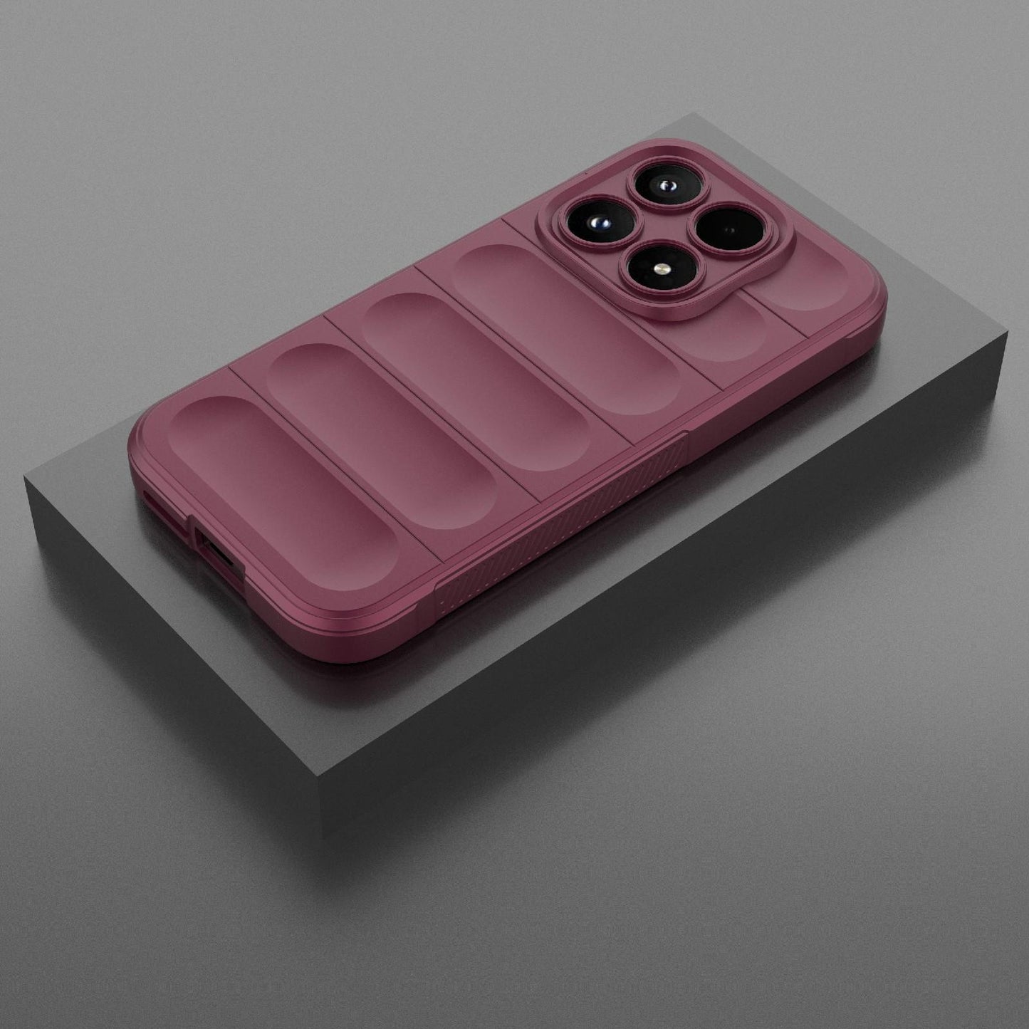 Xiaomi 17 Magic Shield TPU + Flannel Protective Phone Case Cover, Shockproof Scratch Resistant