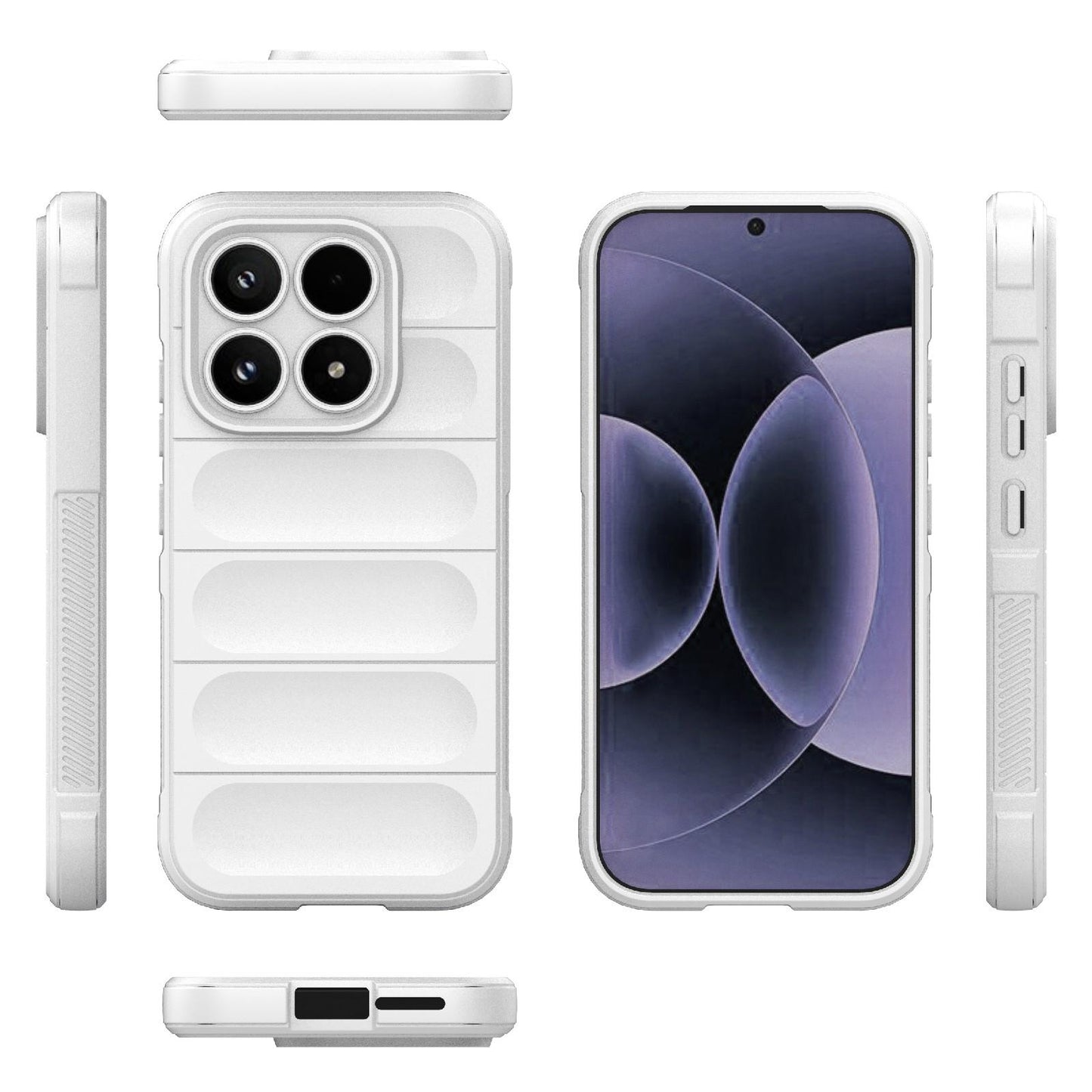 Xiaomi 17 Magic Shield TPU + Flannel Protective Phone Case Cover, Shockproof Scratch Resistant