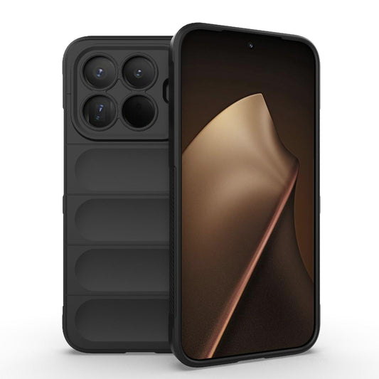 Xiaomi 15T Pro 5G Magic Shield TPU + Flannel Protective Phone Case Cover, Shockproof Scratch Resistant