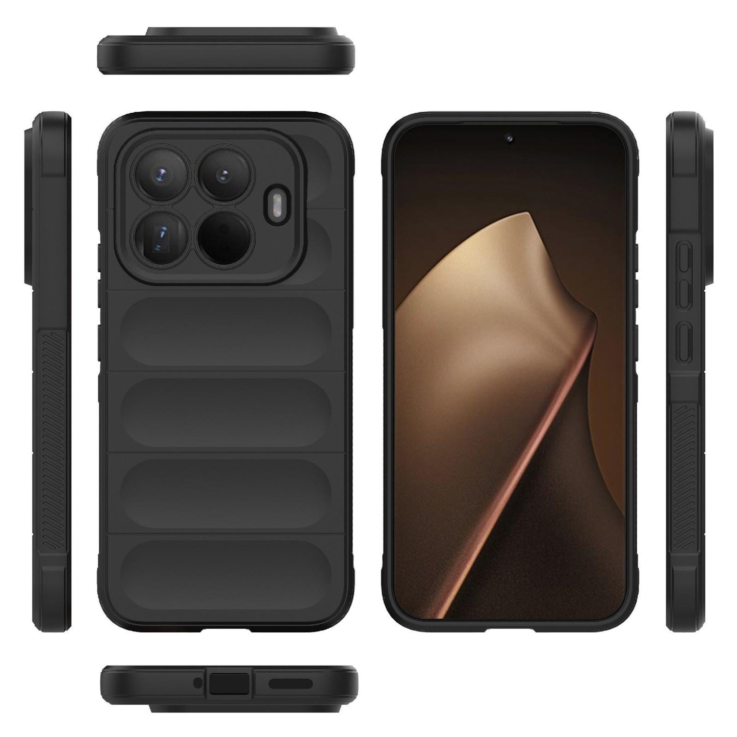 Xiaomi 15T Pro 5G Magic Shield TPU + Flannel Protective Phone Case Cover, Shockproof Scratch Resistant