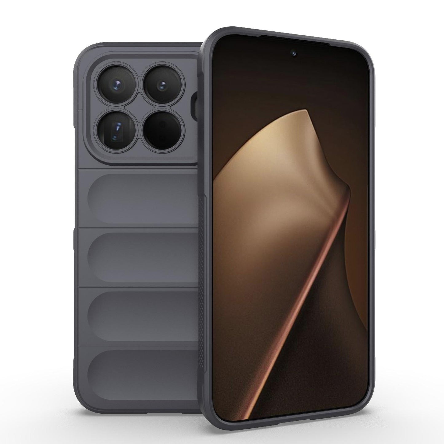 Xiaomi 15T Pro 5G Magic Shield TPU + Flannel Protective Phone Case Cover, Shockproof Scratch Resistant
