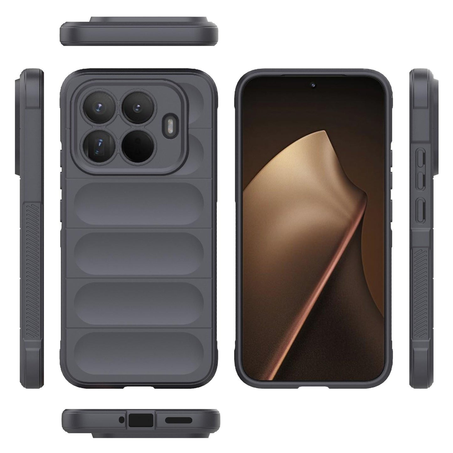 Xiaomi 15T Pro 5G Magic Shield TPU + Flannel Protective Phone Case Cover, Shockproof Scratch Resistant