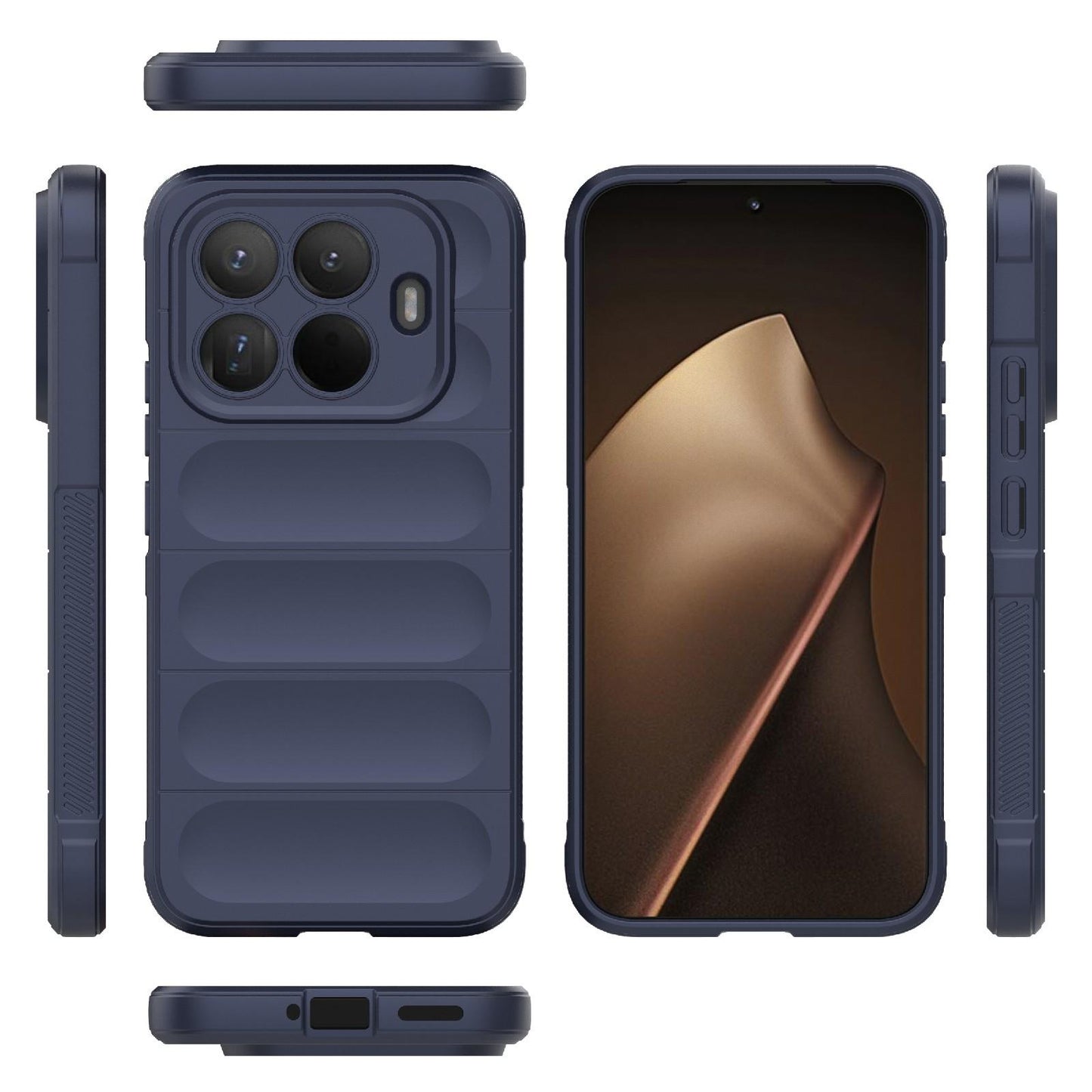 Xiaomi 15T Pro 5G Magic Shield TPU + Flannel Protective Phone Case Cover, Shockproof Scratch Resistant
