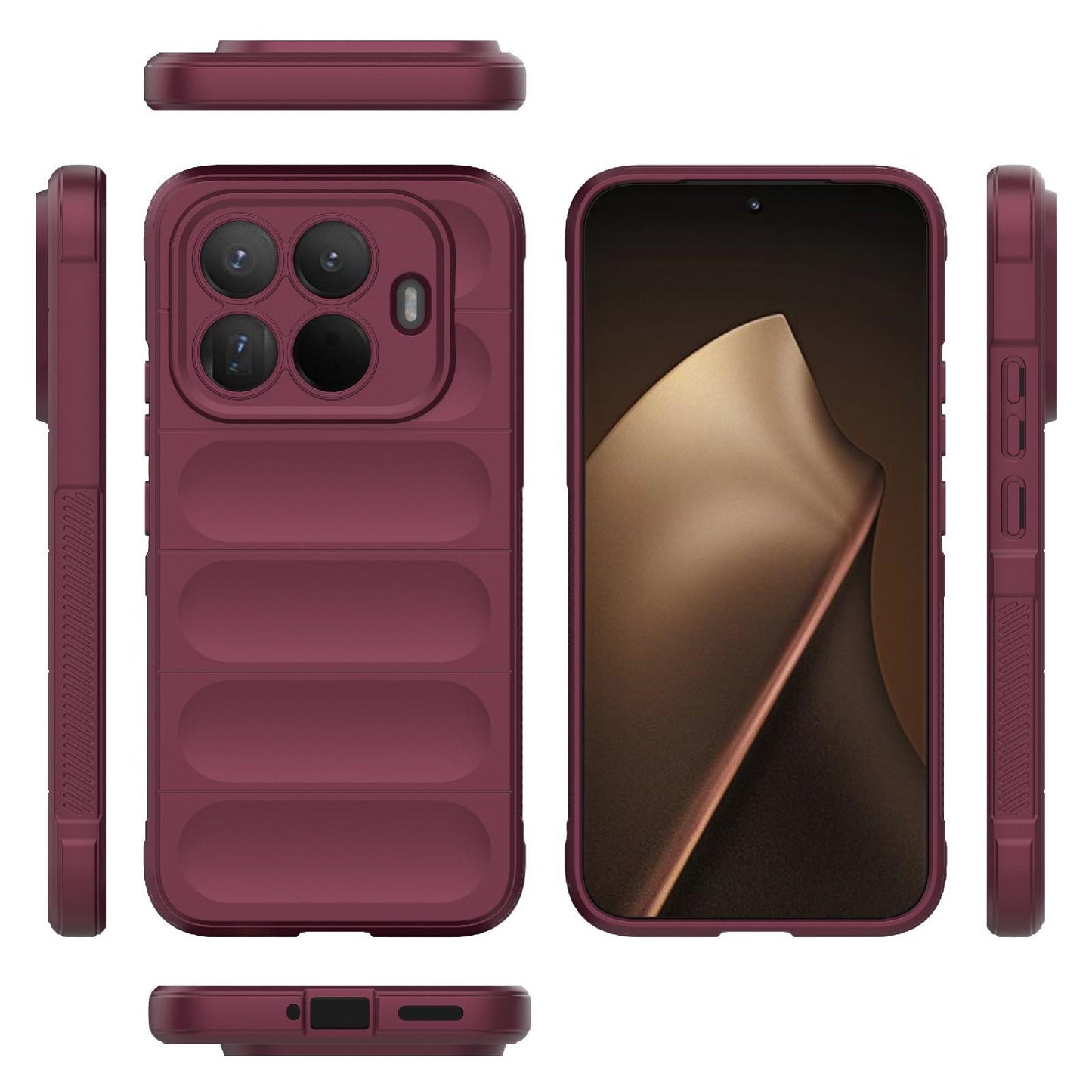 Xiaomi 15T Pro 5G Magic Shield TPU + Flannel Protective Phone Case Cover, Shockproof Scratch Resistant