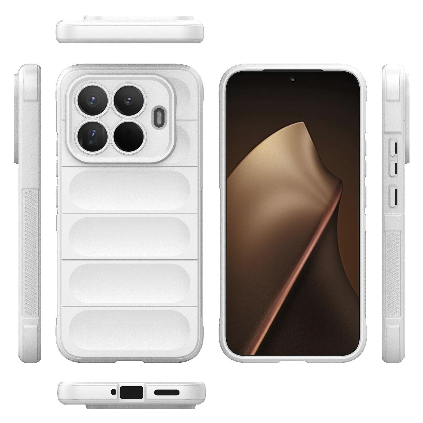 Xiaomi 15T Pro 5G Magic Shield TPU + Flannel Protective Phone Case Cover, Shockproof Scratch Resistant