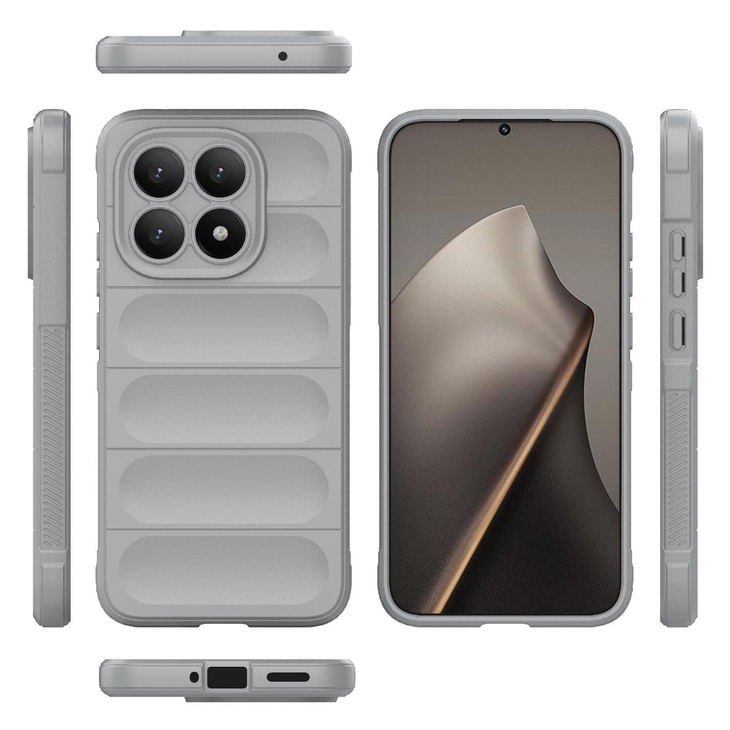 Xiaomi 15T 5G Magic Shield TPU + Flannel Protective Phone Case Cover, Shockproof Scratch Resistant