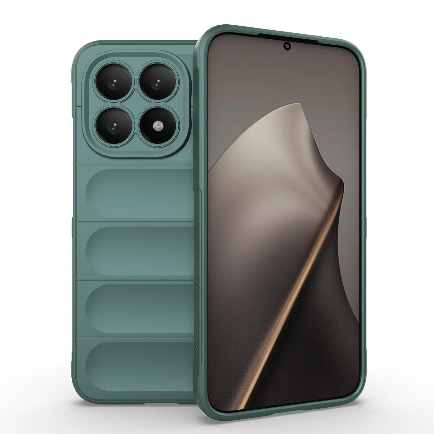 Xiaomi 15T 5G Magic Shield TPU + Flannel Protective Phone Case Cover, Shockproof Scratch Resistant