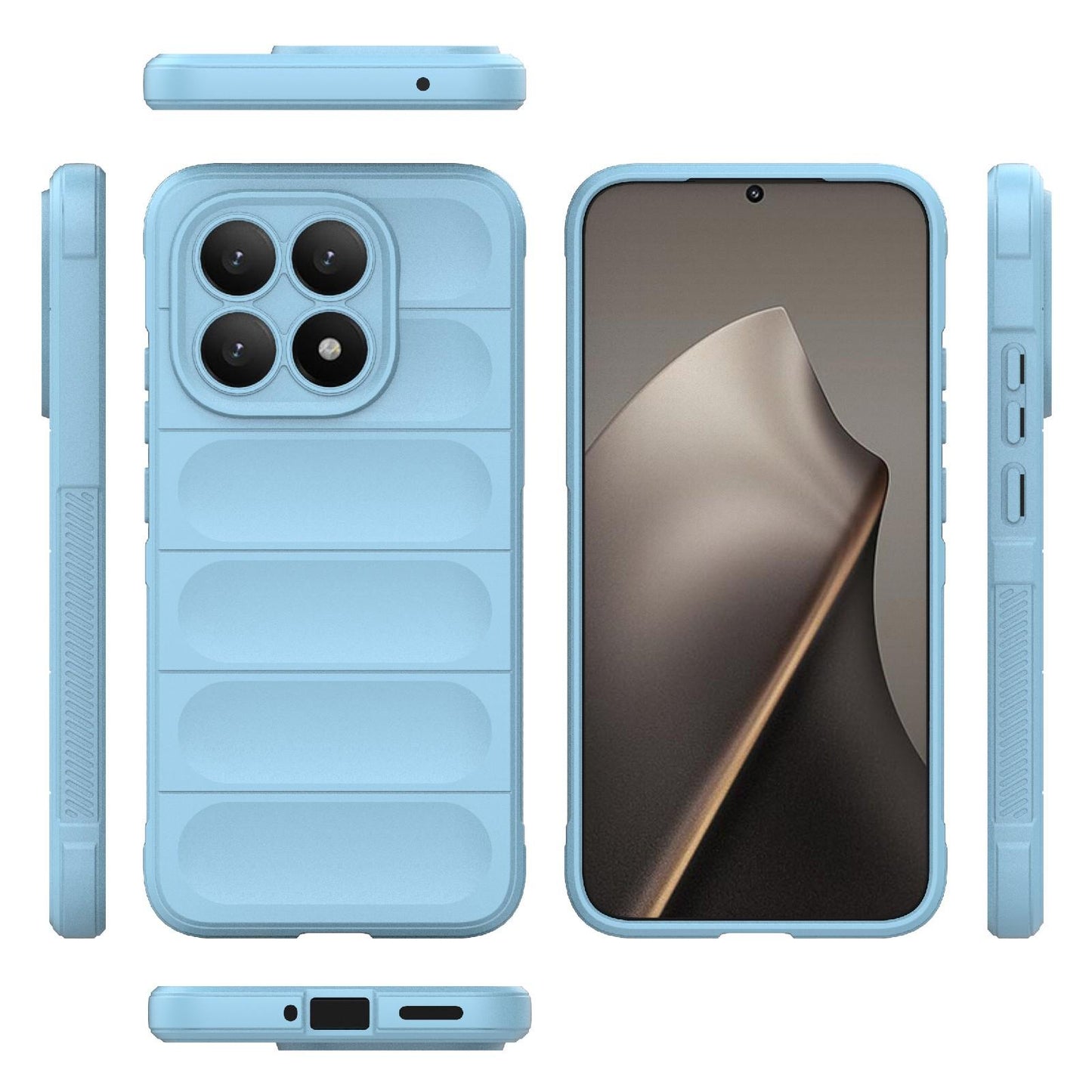 Xiaomi 15T 5G Magic Shield TPU + Flannel Protective Phone Case Cover, Shockproof Scratch Resistant