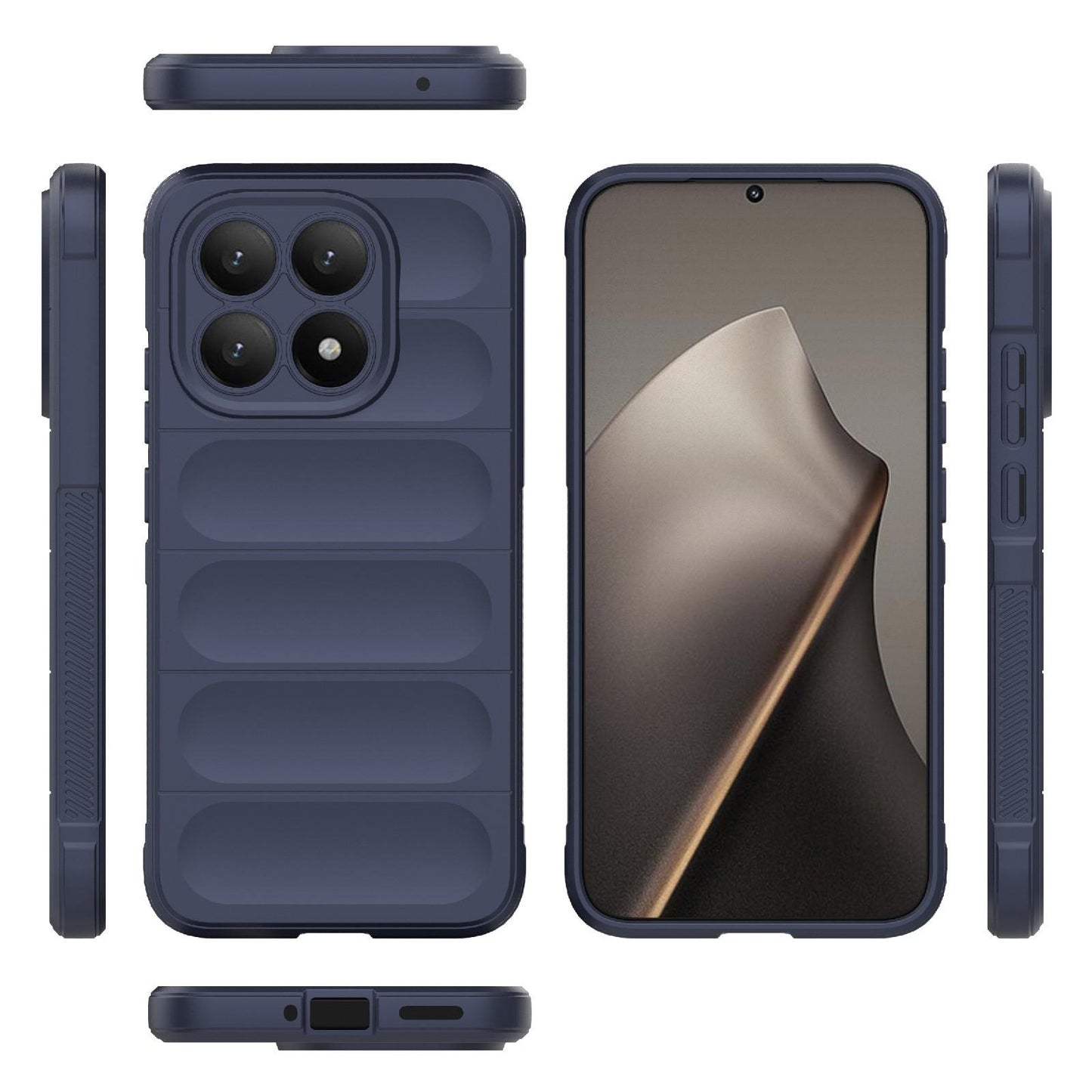 Xiaomi 15T 5G Magic Shield TPU + Flannel Protective Phone Case Cover, Shockproof Scratch Resistant