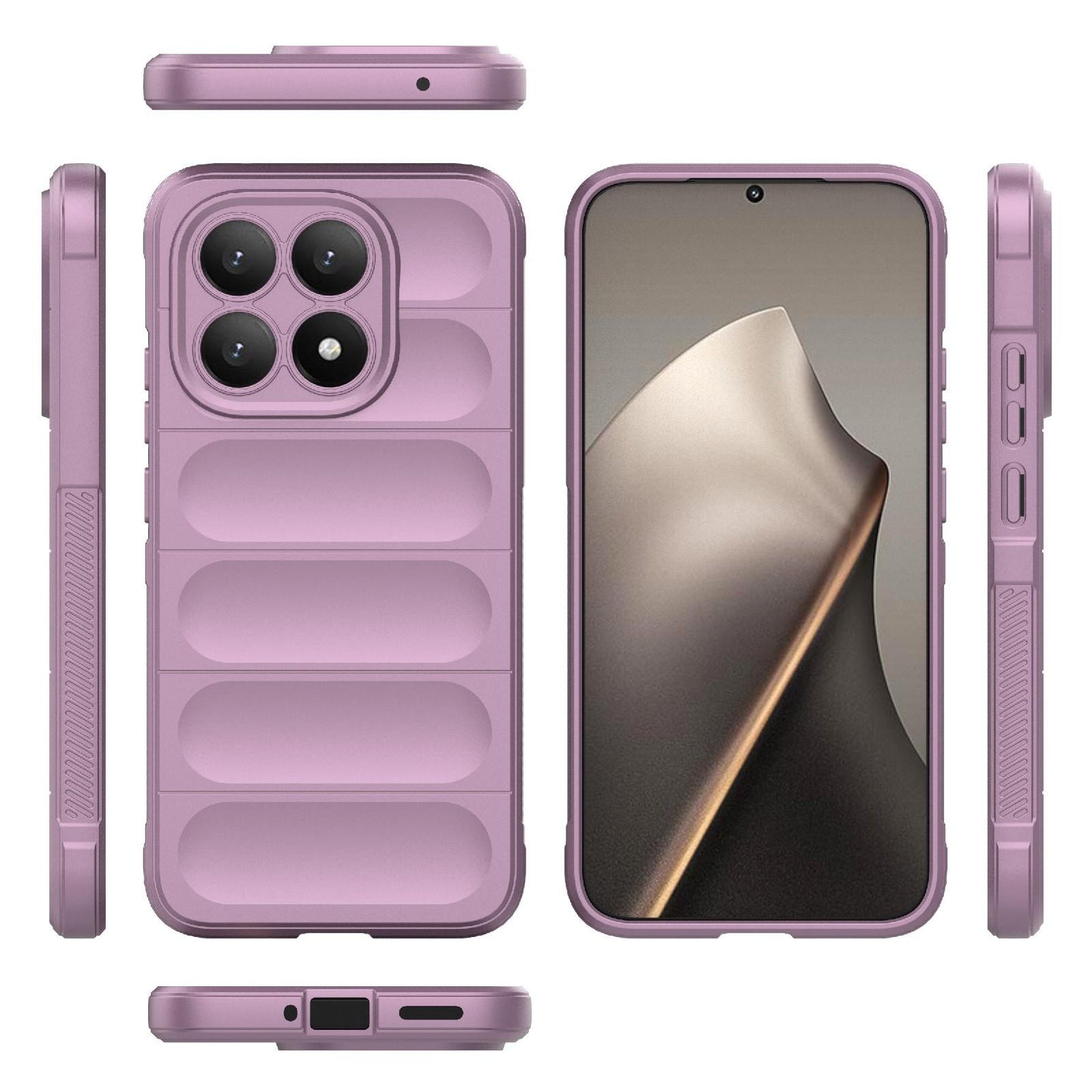 Xiaomi 15T 5G Magic Shield TPU + Flannel Protective Phone Case Cover, Shockproof Scratch Resistant