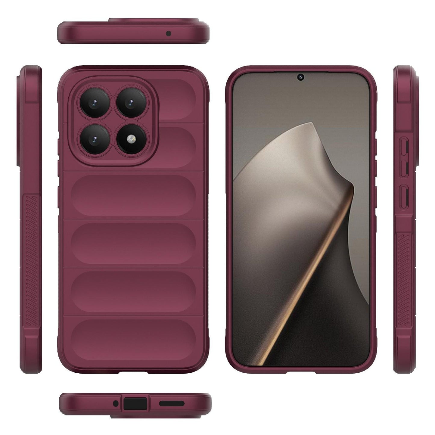 Xiaomi 15T 5G Magic Shield TPU + Flannel Protective Phone Case Cover, Shockproof Scratch Resistant