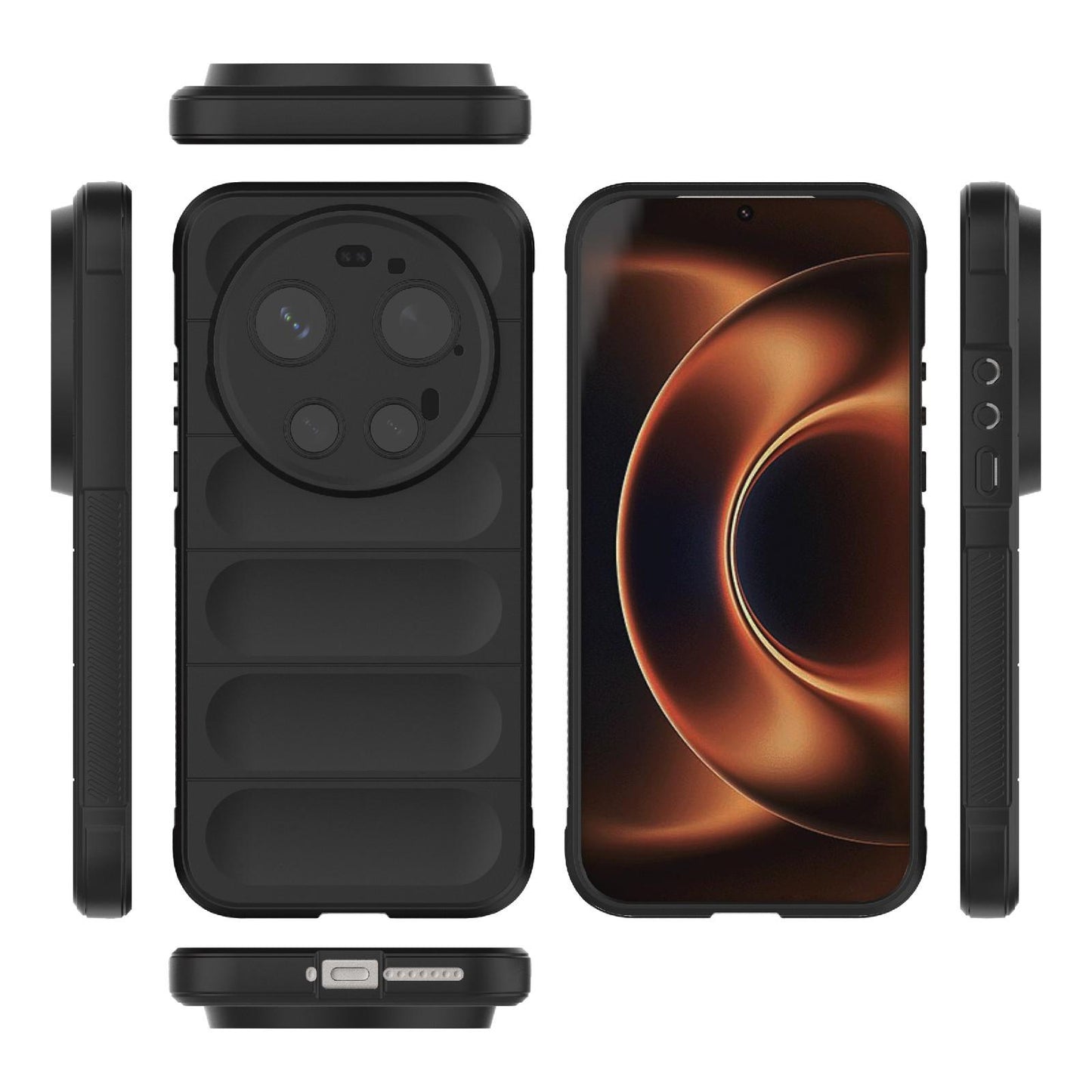 Xiaomi 17 Ultra Magic Shield TPU + Flannel Protective Phone Case Cover, Shockproof Scratch Resistant