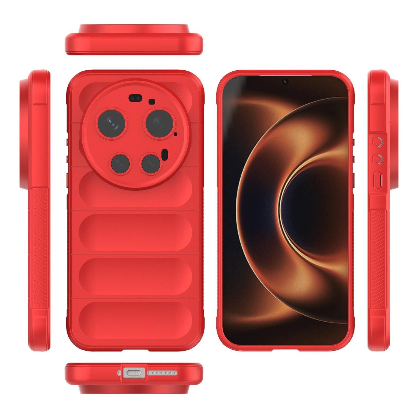 Xiaomi 17 Ultra Magic Shield TPU + Flannel Protective Phone Case Cover, Shockproof Scratch Resistant