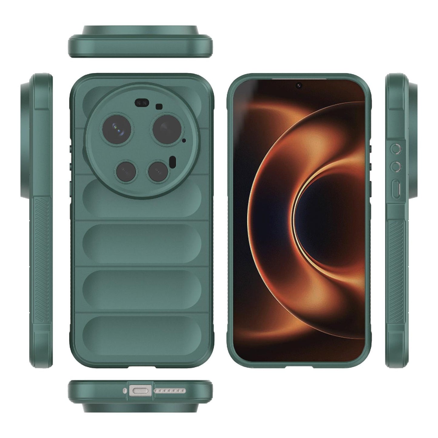 Xiaomi 17 Ultra Magic Shield TPU + Flannel Protective Phone Case Cover, Shockproof Scratch Resistant