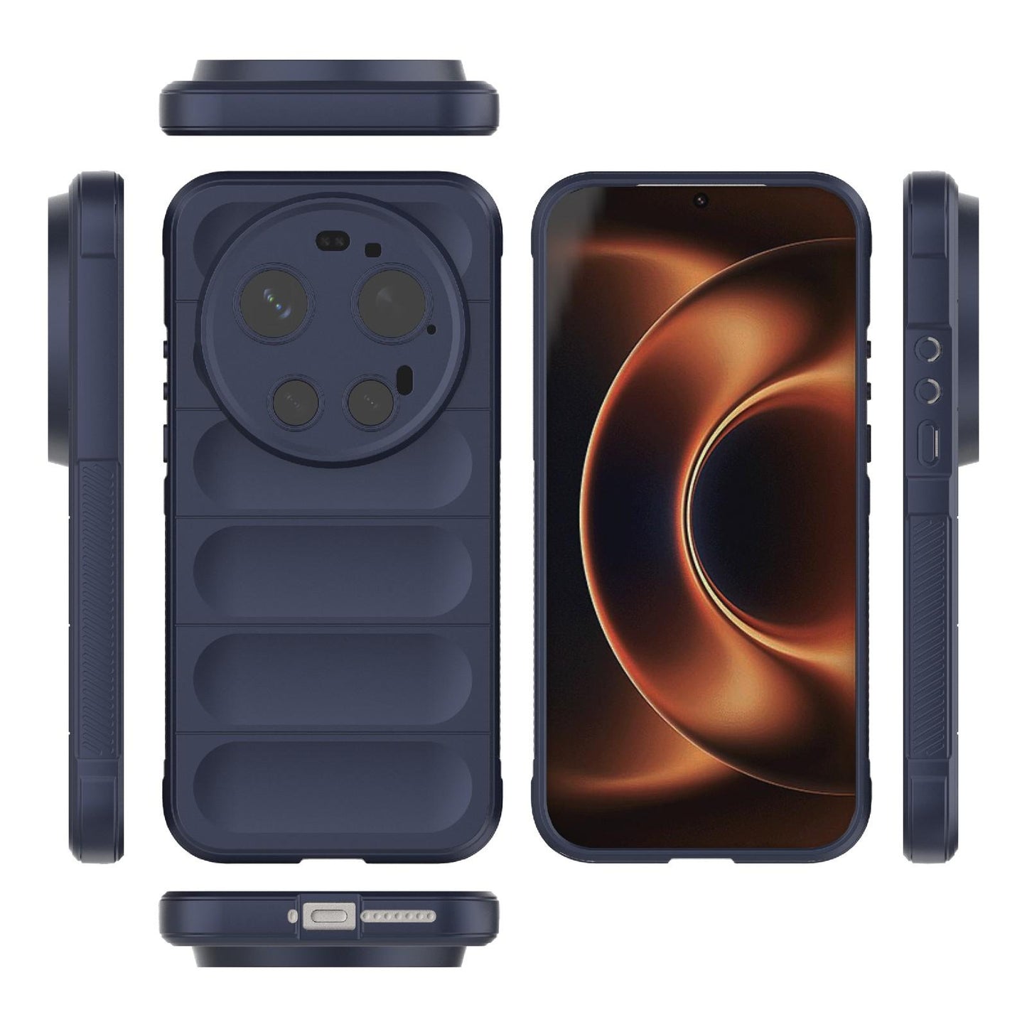 Xiaomi 17 Ultra Magic Shield TPU + Flannel Protective Phone Case Cover, Shockproof Scratch Resistant