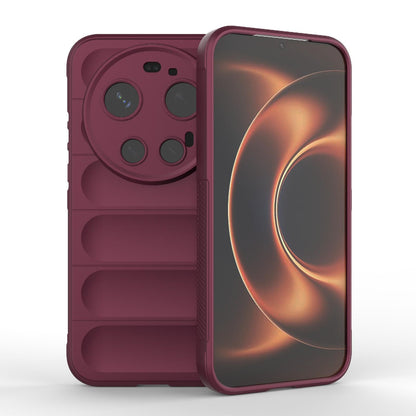 Xiaomi 17 Ultra Magic Shield TPU + Flannel Protective Phone Case Cover, Shockproof Scratch Resistant