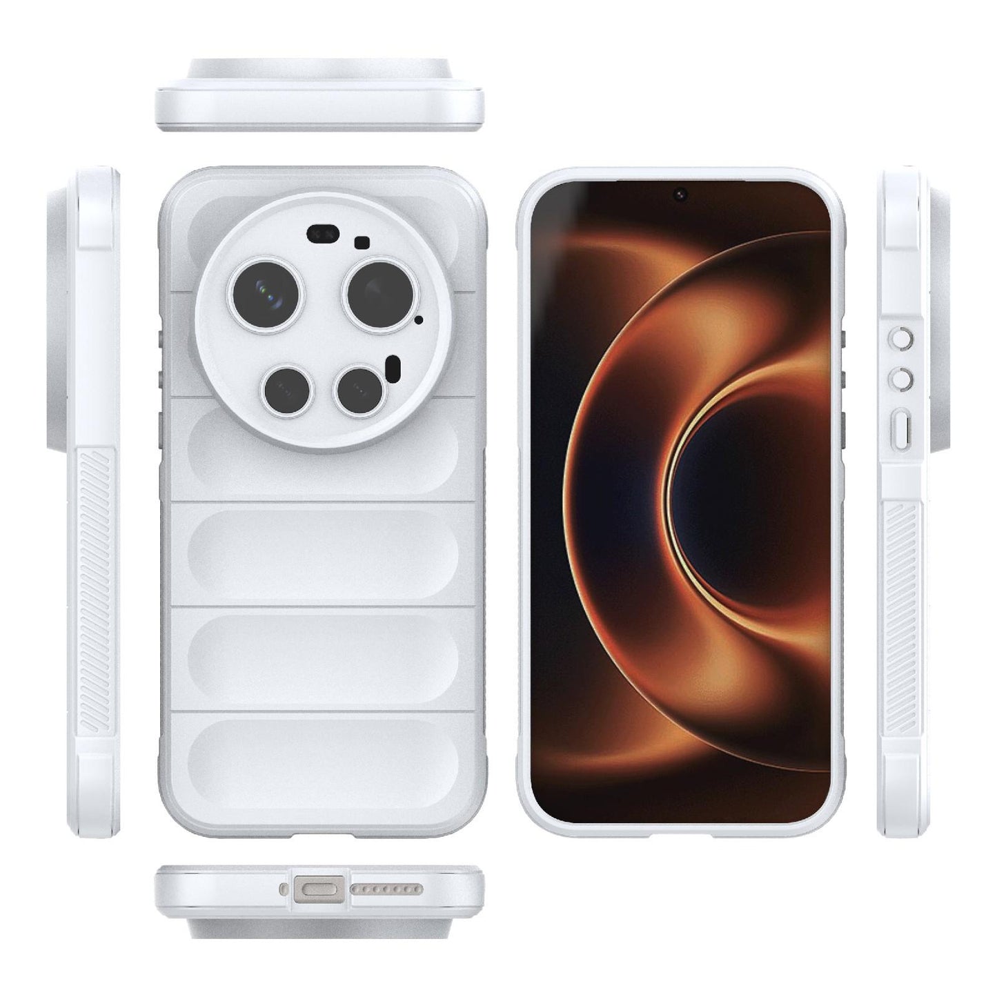 Xiaomi 17 Ultra Magic Shield TPU + Flannel Protective Phone Case Cover, Shockproof Scratch Resistant
