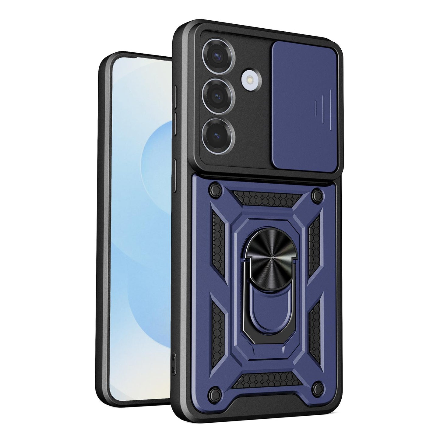 Samsung Galaxy S26 5G Sliding Camera Cover Magnetic Ring Stand Shockproof TPU + PC Protective Phone Case
