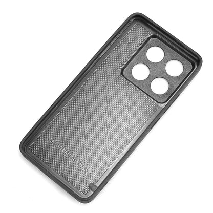 Xiaomi 14T Pro Cow Pattern Sewing Back Cover Phone Case - Premium PU Leather Texture PC + TPU Shockproof Protective Case, Scratch Resistant Slim Lightweight Anti-Fingerprint Full Coverage Mobile Cover