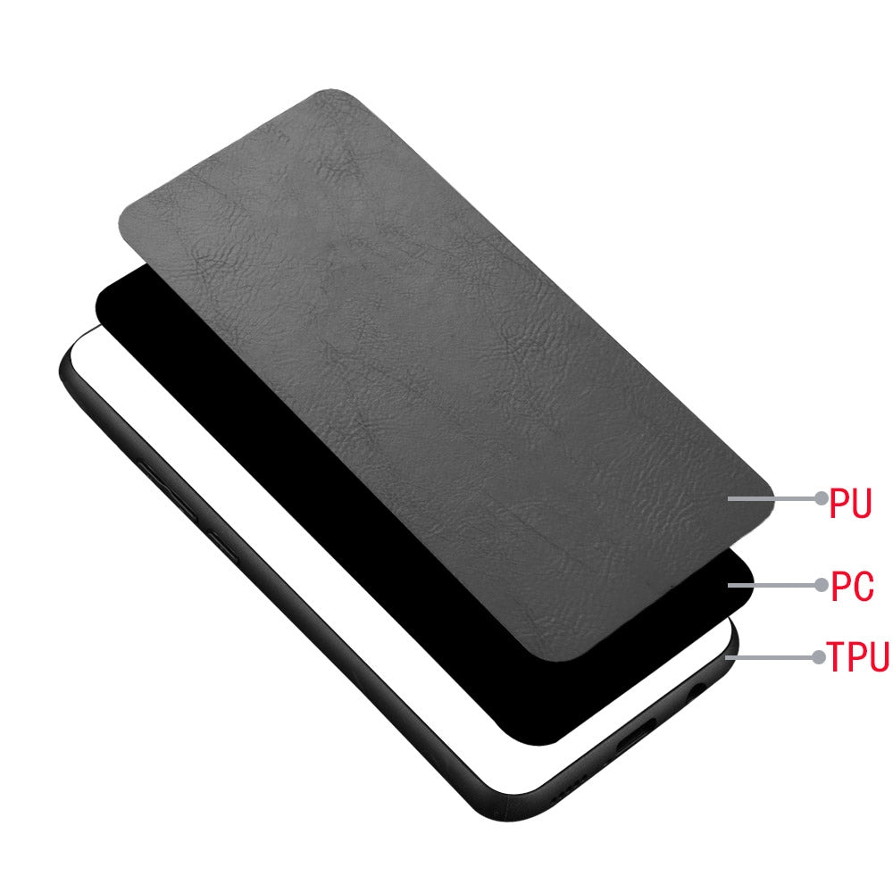 Xiaomi 14T Cow Pattern Sewing Back Cover Phone Case - Premium PU Leather Texture PC + TPU Shockproof Protective Case, Scratch Resistant Slim Lightweight Anti-Fingerprint Full Coverage Mobile Cover