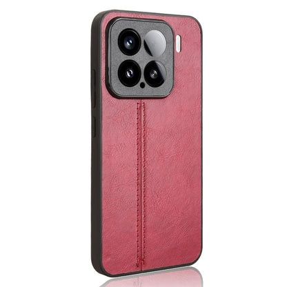 Xiaomi 15 Pro Cow Pattern Sewing Back Cover Phone Case - Premium PU Leather Texture PC + TPU Shockproof Protective Case, Scratch Resistant Slim Lightweight Anti-Fingerprint Full Coverage Mobile Cover