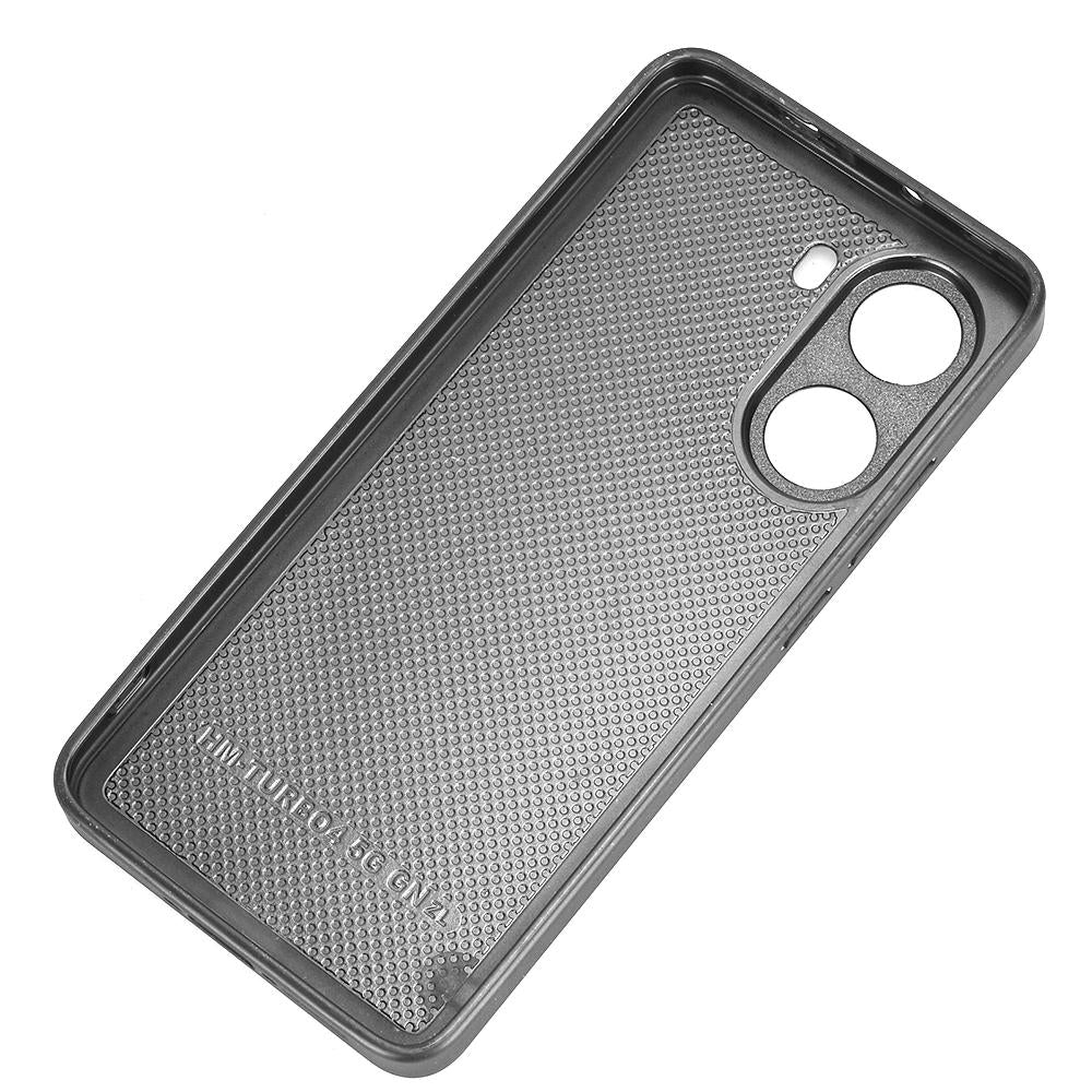 Xiaomi Poco X7 Pro Cow Pattern Sewing Back Cover Phone Case - Premium PU Leather Texture PC + TPU Shockproof Protective Case, Scratch Resistant Slim Lightweight Anti-Fingerprint Full Coverage Mobile Cover