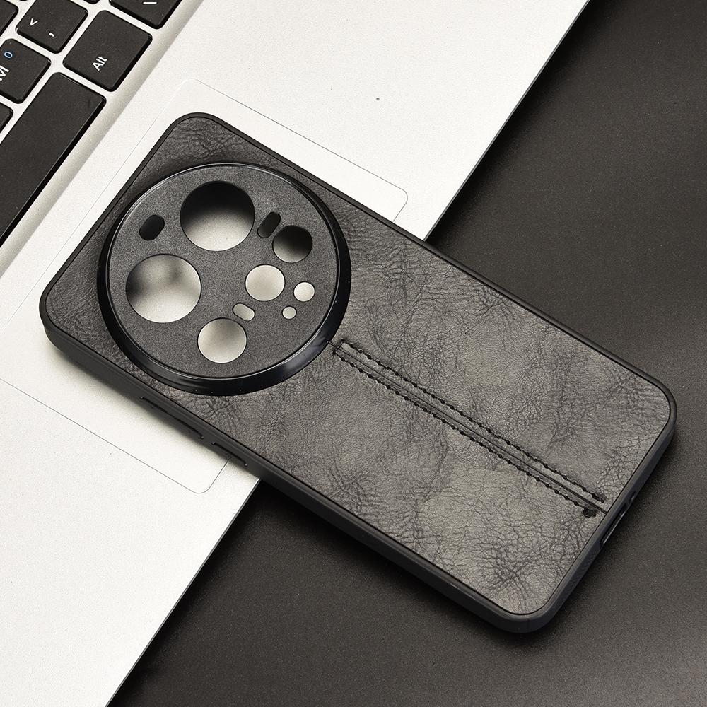 Xiaomi 15 Ultra Cow Pattern Sewing Back Cover Phone Case - Premium PU Leather Texture PC + TPU Shockproof Protective Case, Scratch Resistant Slim Lightweight Anti-Fingerprint Full Coverage Mobile Cover