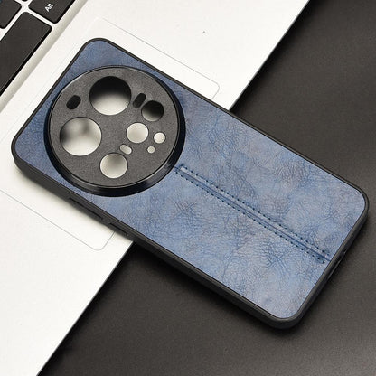 Xiaomi 15 Ultra Cow Pattern Sewing Back Cover Phone Case - Premium PU Leather Texture PC + TPU Shockproof Protective Case, Scratch Resistant Slim Lightweight Anti-Fingerprint Full Coverage Mobile Cover