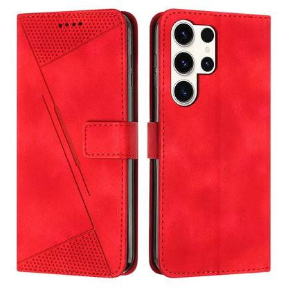 Samsung Galaxy S25 Ultra 5G Dream Triangle Leather Wallet Phone Case with Lanyard, Card Slot, Cash Compartment, Foldable Kickstand, Shockproof PU TPU Protective Cover