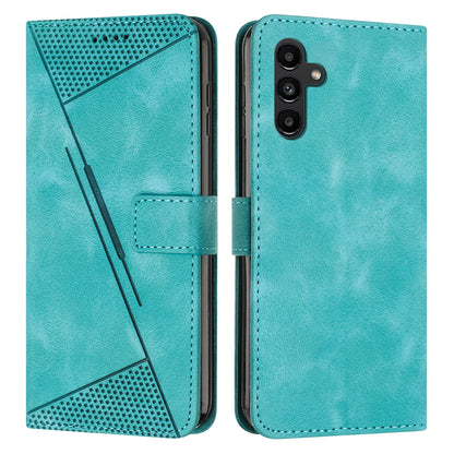 Samsung Galaxy S24+ 5G Dream Triangle Leather Wallet Phone Case with Lanyard, Card Slot, Cash Compartment, Foldable Kickstand, Shockproof PU TPU Protective Cover
