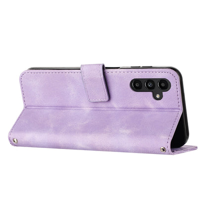 Samsung Galaxy S25+ Dream Triangle Leather Wallet Phone Case with Lanyard, Card Slot, Cash Compartment, Foldable Kickstand, Shockproof PU TPU Protective Cover