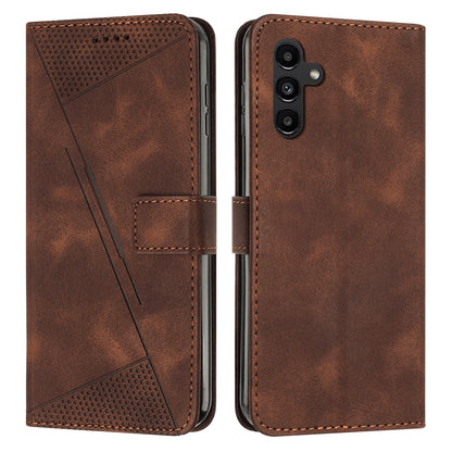Samsung Galaxy S25+ Dream Triangle Leather Wallet Phone Case with Lanyard, Card Slot, Cash Compartment, Foldable Kickstand, Shockproof PU TPU Protective Cover
