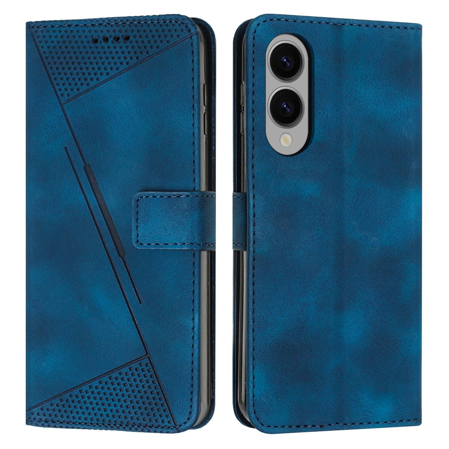 Samsung Galaxy S25 Edge 5G Dream Triangle Leather Wallet Phone Case with Lanyard, Card Slot, Cash Compartment, Foldable Kickstand, Shockproof PU TPU Protective Cover