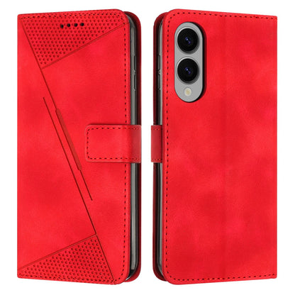 Samsung Galaxy S25 Edge 5G Dream Triangle Leather Wallet Phone Case with Lanyard, Card Slot, Cash Compartment, Foldable Kickstand, Shockproof PU TPU Protective Cover