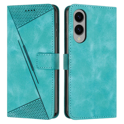 Samsung Galaxy S25 Edge 5G Dream Triangle Leather Wallet Phone Case with Lanyard, Card Slot, Cash Compartment, Foldable Kickstand, Shockproof PU TPU Protective Cover