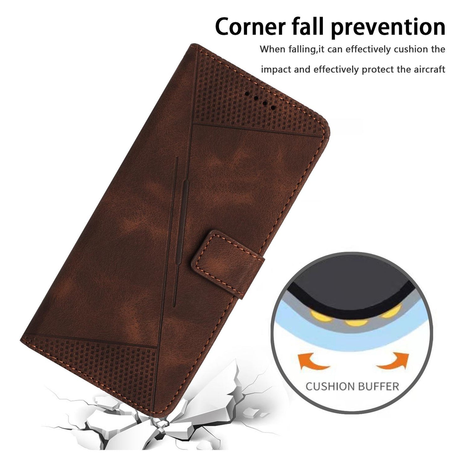 Samsung Galaxy S25 Edge 5G Dream Triangle Leather Wallet Phone Case with Lanyard, Card Slot, Cash Compartment, Foldable Kickstand, Shockproof PU TPU Protective Cover