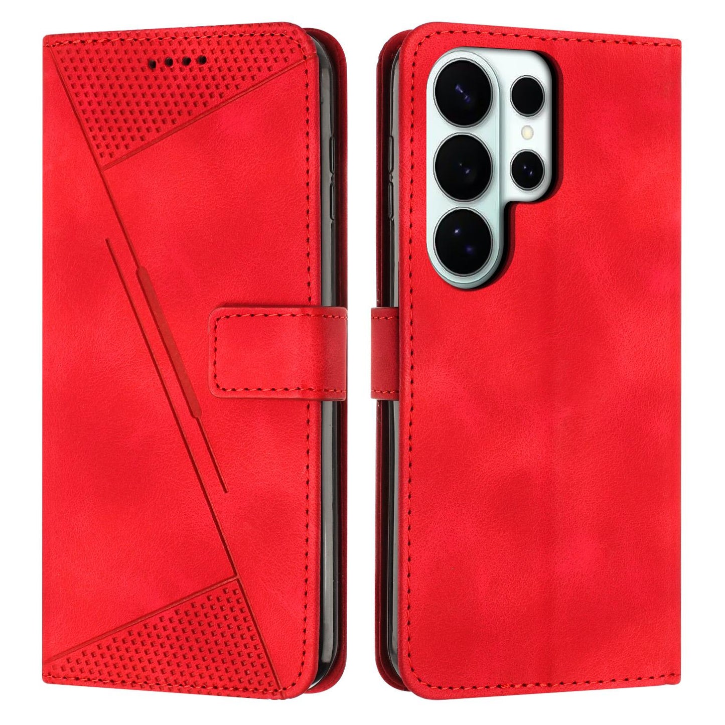 Samsung Galaxy S26 Ultra 5G Dream Triangle Leather Wallet Phone Case with Lanyard, Card Slot, Cash Compartment, Foldable Kickstand, Shockproof PU TPU Protective Cover