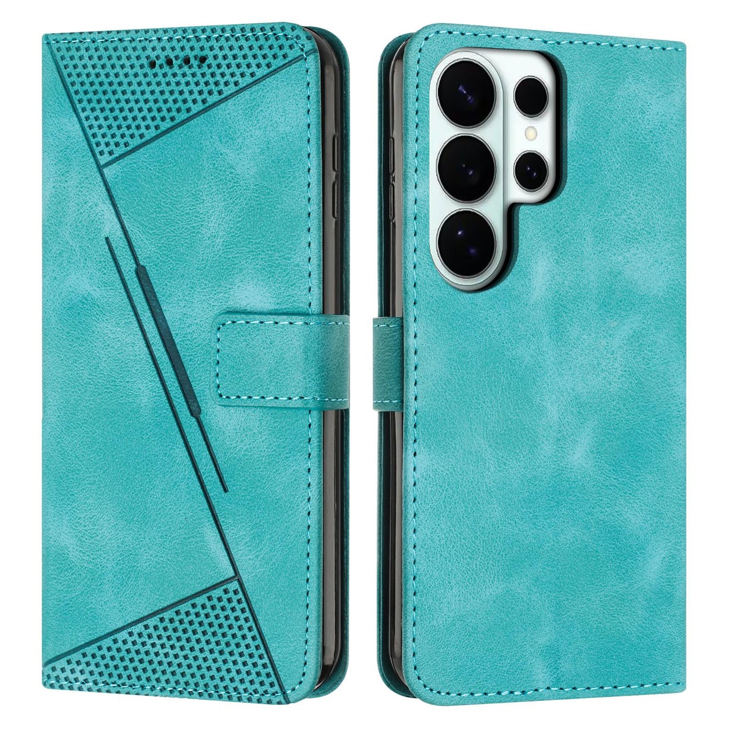 Samsung Galaxy S26 Ultra 5G Dream Triangle Leather Wallet Phone Case with Lanyard, Card Slot, Cash Compartment, Foldable Kickstand, Shockproof PU TPU Protective Cover