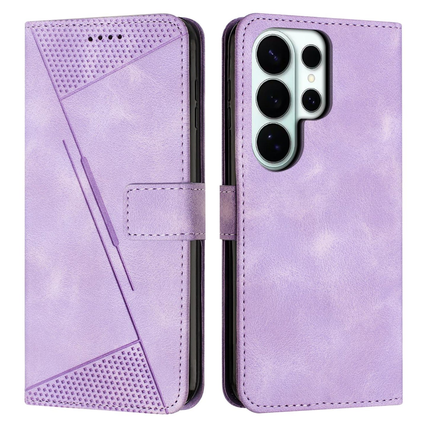 Samsung Galaxy S26 Ultra 5G Dream Triangle Leather Wallet Phone Case with Lanyard, Card Slot, Cash Compartment, Foldable Kickstand, Shockproof PU TPU Protective Cover