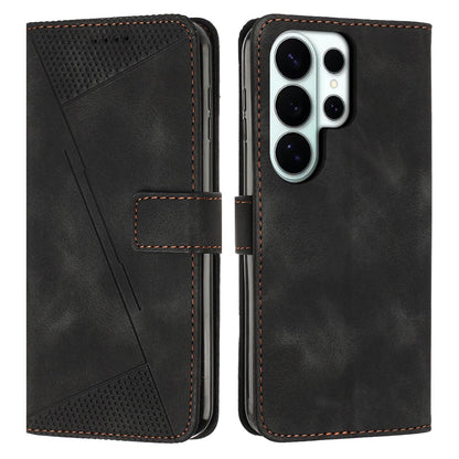 Samsung Galaxy S26 Ultra 5G Dream Triangle Leather Wallet Phone Case with Lanyard, Card Slot, Cash Compartment, Foldable Kickstand, Shockproof PU TPU Protective Cover
