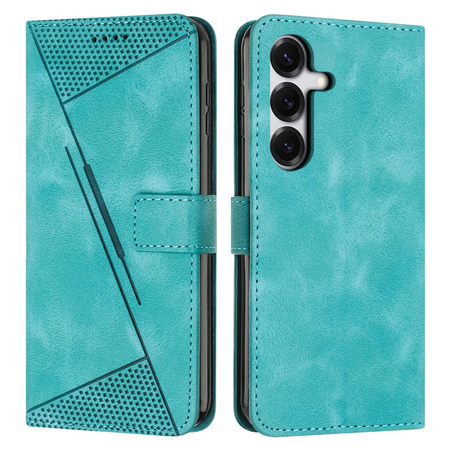 Samsung Galaxy S26 5G Dream Triangle Leather Wallet Phone Case with Lanyard, Card Slot, Cash Compartment, Foldable Kickstand, Shockproof PU TPU Protective Cover
