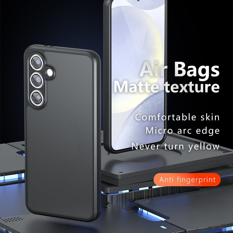 Samsung Galaxy S24 FE 5G Armor Precise Hole PC Hybrid TPU Phone Case with Full Protection Shockproof Cover