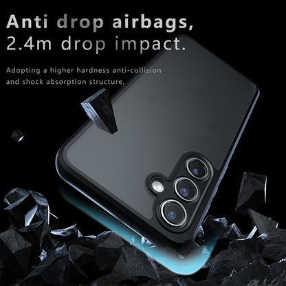 Samsung Galaxy S24 FE 5G Armor Precise Hole PC Hybrid TPU Phone Case with Full Protection Shockproof Cover