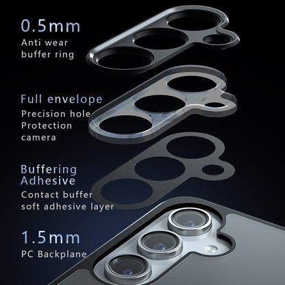 Samsung Galaxy S25 5G Armor Precise Hole PC Hybrid TPU Phone Case with Full Protection Shockproof Cover