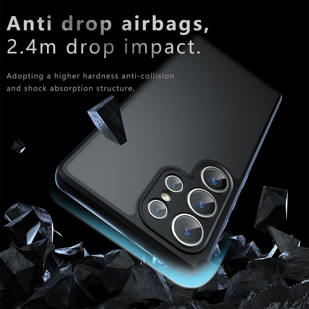Samsung Galaxy S25 Ultra 5G Armor Precise Hole PC Hybrid TPU Phone Case with Full Protection Shockproof Cover