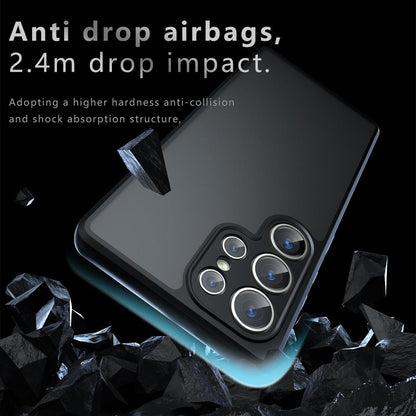 Samsung Galaxy S25 Ultra 5G Armor Precise Hole PC Hybrid TPU Phone Case with Full Protection Shockproof Cover
